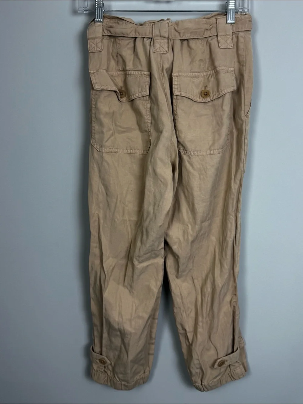 BANANA REPUBLIC | High-Rise Paperbag Tie-Waist Jogger Linen Pants Women’s Size 6